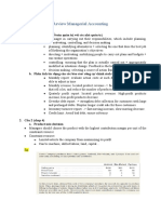 Managerial Accounting Review