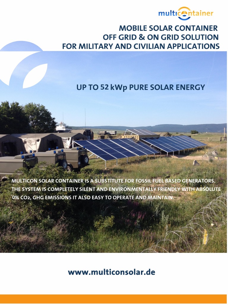 Multicon Solar Container | PDF