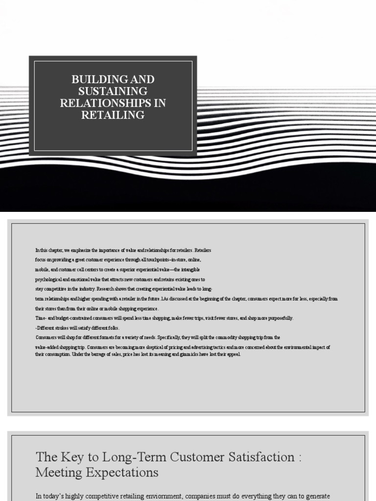 Building And Sustaining Relationships In Retailing Pdf
