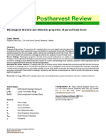 Stewart Postharvest Review: Rheological, Thermal and Dielectric Properties of Pureed Baby Foods