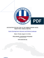 Programa de La XXI Reunión Anual de ASCE en Miami