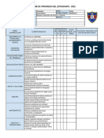 Informe de Progreso - SECUNDARIA OFICIAL