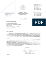 District Attorney General Steve Finney Letter