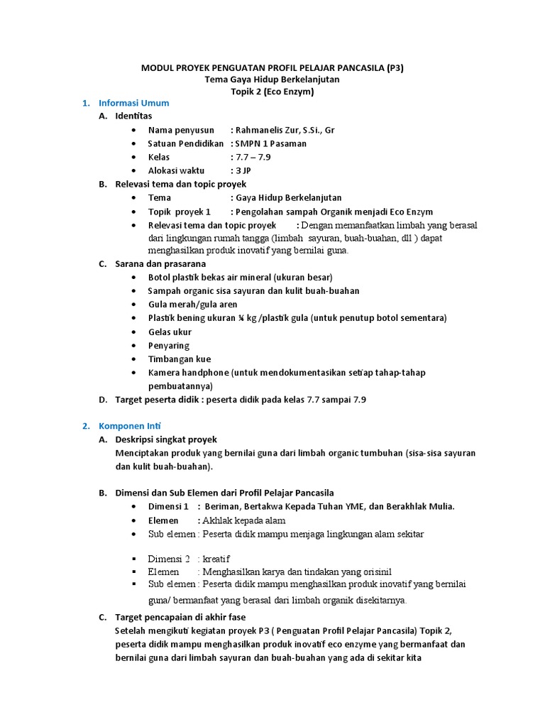 Modul Proyek P3 | PDF
