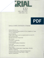 Grial Revista Galega de Cultura Num 122 1994 924544