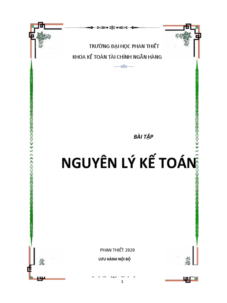 Bai Tap Nguyen Ly Ke Toan PT1 | PDF