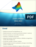 Uvod U Matlab 2022-2023: Marinko Markić Željka Ujević Andrijić