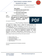 Informe de Comformidad N°003 Material Cemento