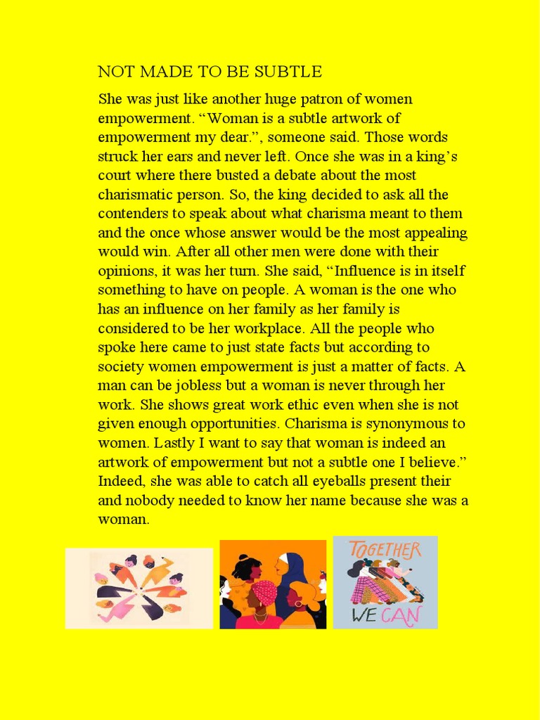 Empowerment: A Woman's Charisma | PDF | Mystery, Thriller & Crime ...