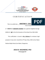 Gwa Certification