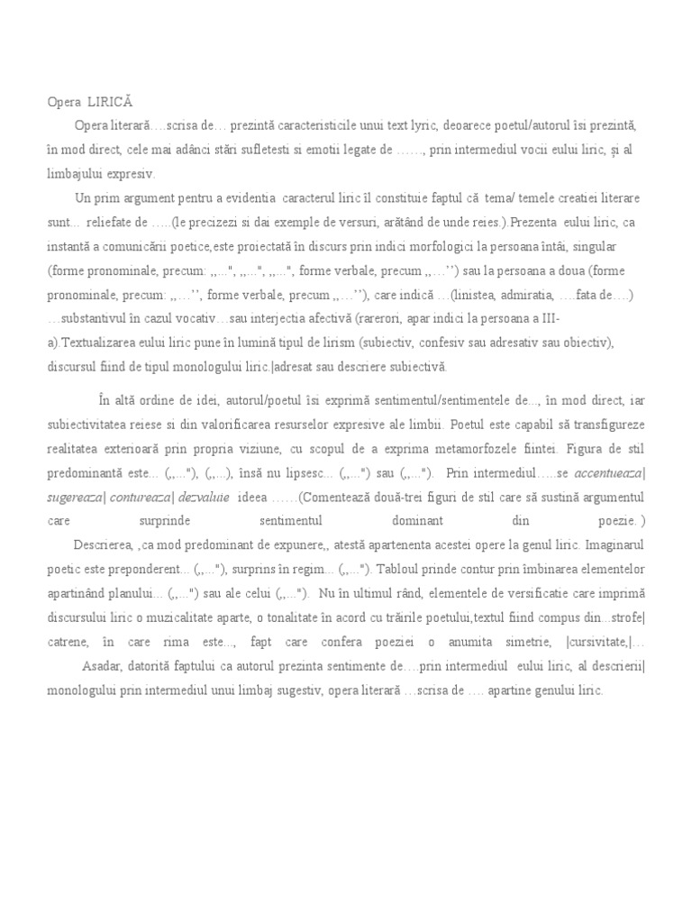 Opera Lirică | PDF