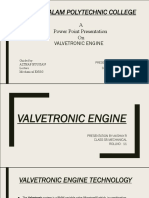 Mangalam Polytechnic College Presentation on Valvetronic Engine Technology
