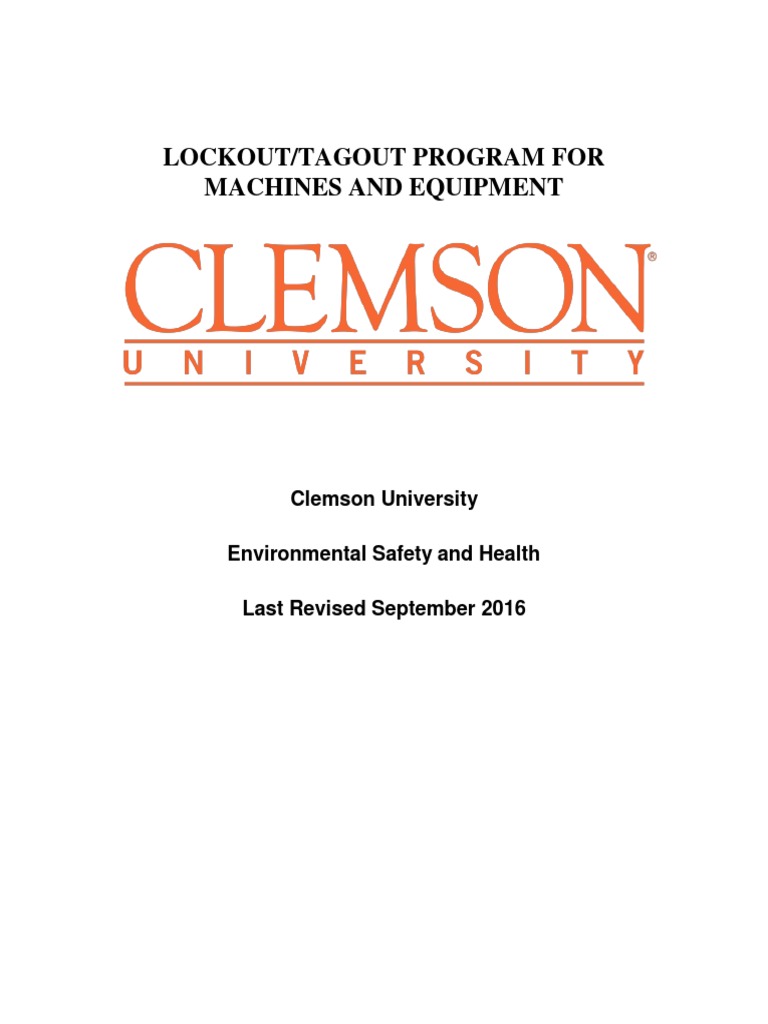 NR 12 - Lockout Tagout Program | PDF