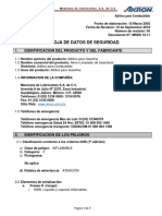 10.11 MSDS Limpiador de Inyector (Revisión 05)