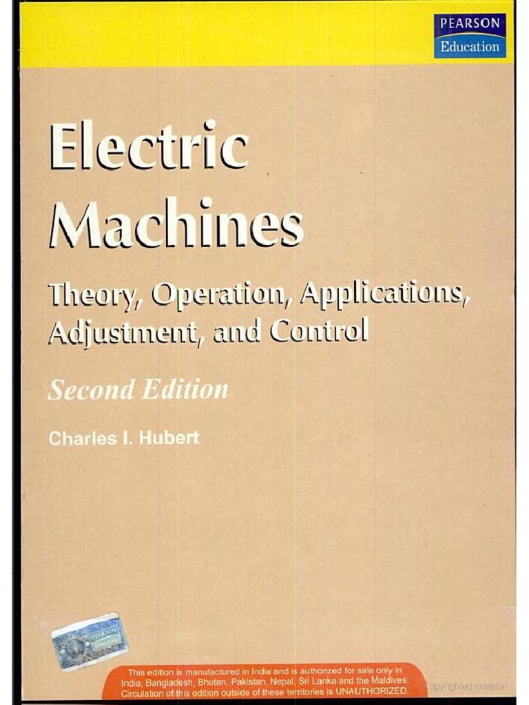 Electric Machines (2n Edition) - Charles I. Hubert | PDF
