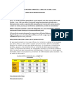 Proteína y grasa en carcasas de vacuno y cuyes