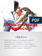 Diapositiva LUCHA CONTRA EL FEMINICIDIO