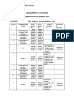 Cronograma de Actividades