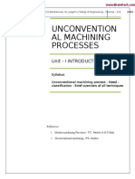 084 - ME8073, ME6004 Unconventional Machining Processes - Notes 1