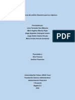 Importancia análisis financiero empresas