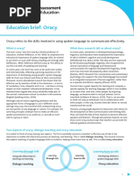 Education Brief Oracy