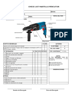 CHECK LIST MARTILLO PERCUTOR