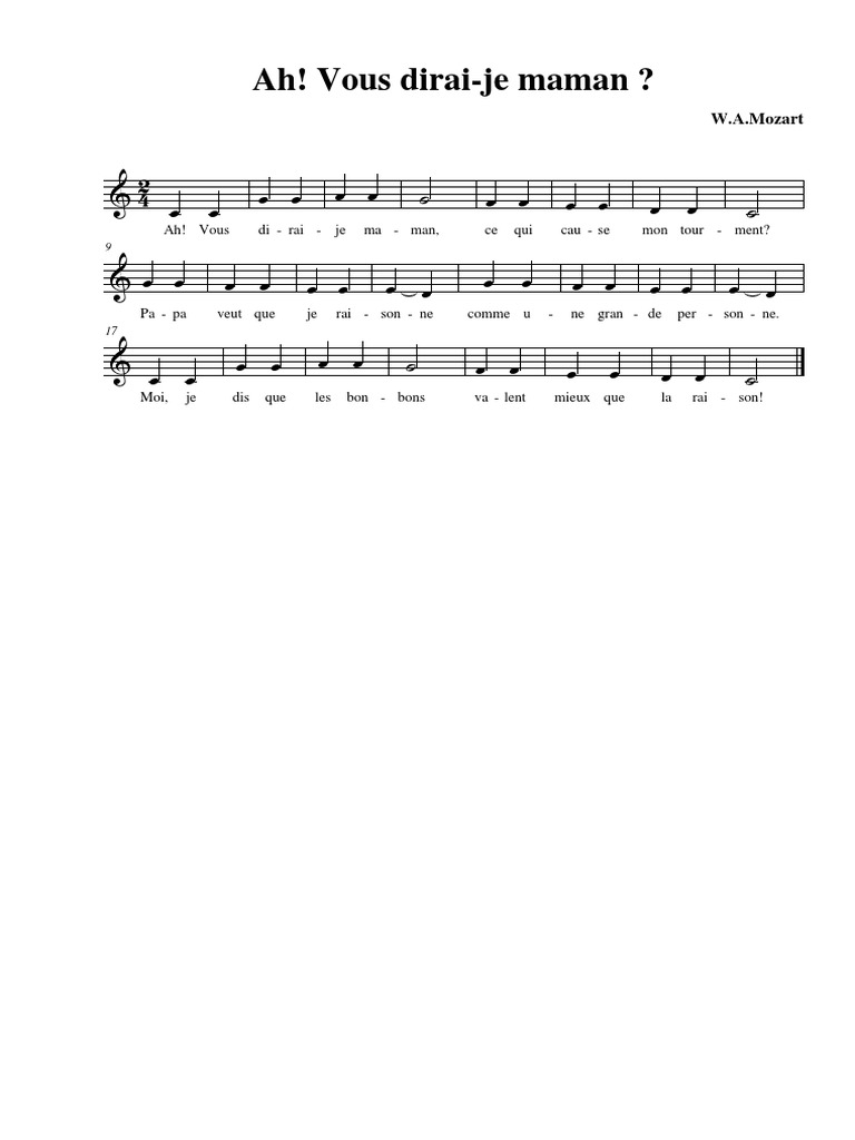 Ah Vous Dirai Je Maman PDF