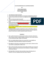 Taller Análisis Lectura Importancia de La Gestión Documental TH 1