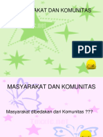 Masyarakat dan komunitas