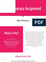 Play Advocacy Assignment