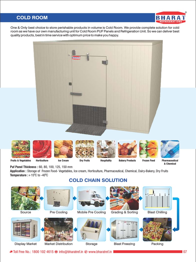 Cold Room Solutions for Perishables | PDF | Door | Refrigeration