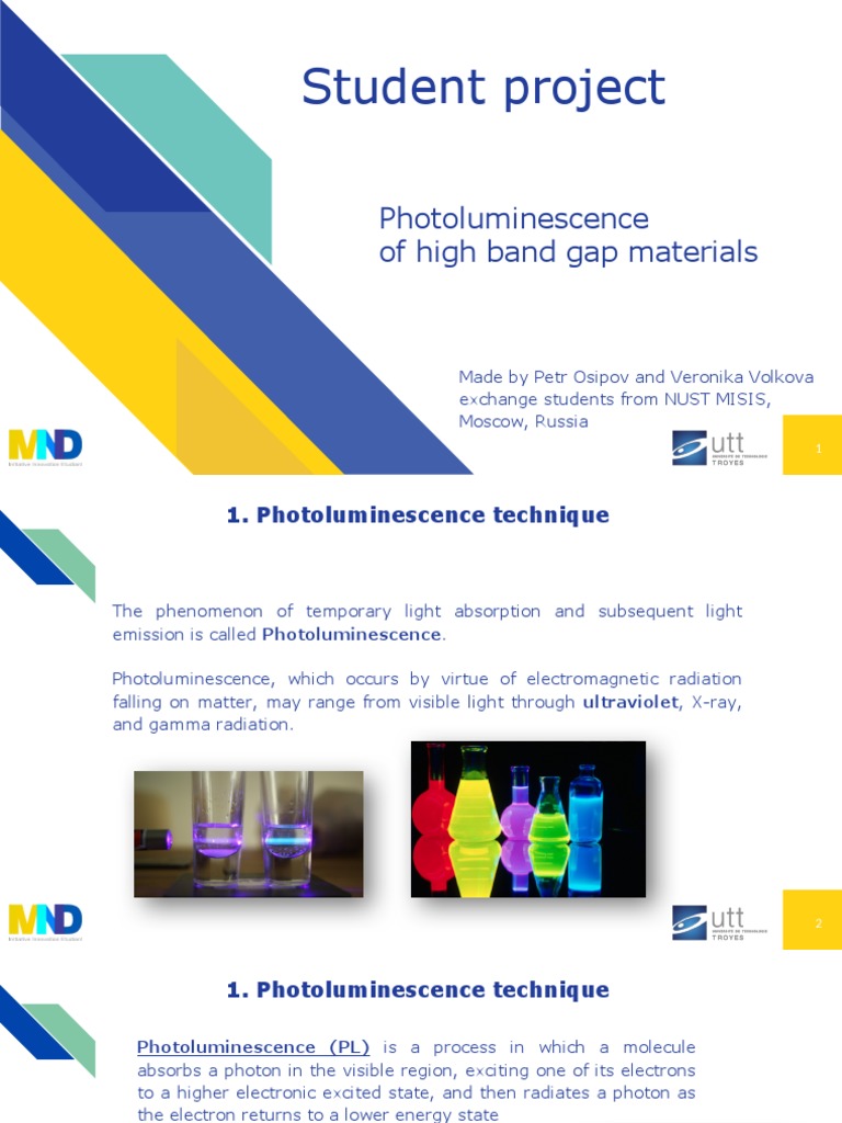 Presentation 1 PDF Band Gap Zinc Oxide