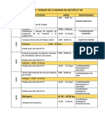 Ruta de Trabajo de La 6ta Semana de Gestión