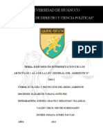 1 Al 4 Articulos de La Ley General Del Ambiente