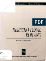 Santalucía, (1990) Derecho Penal Romano