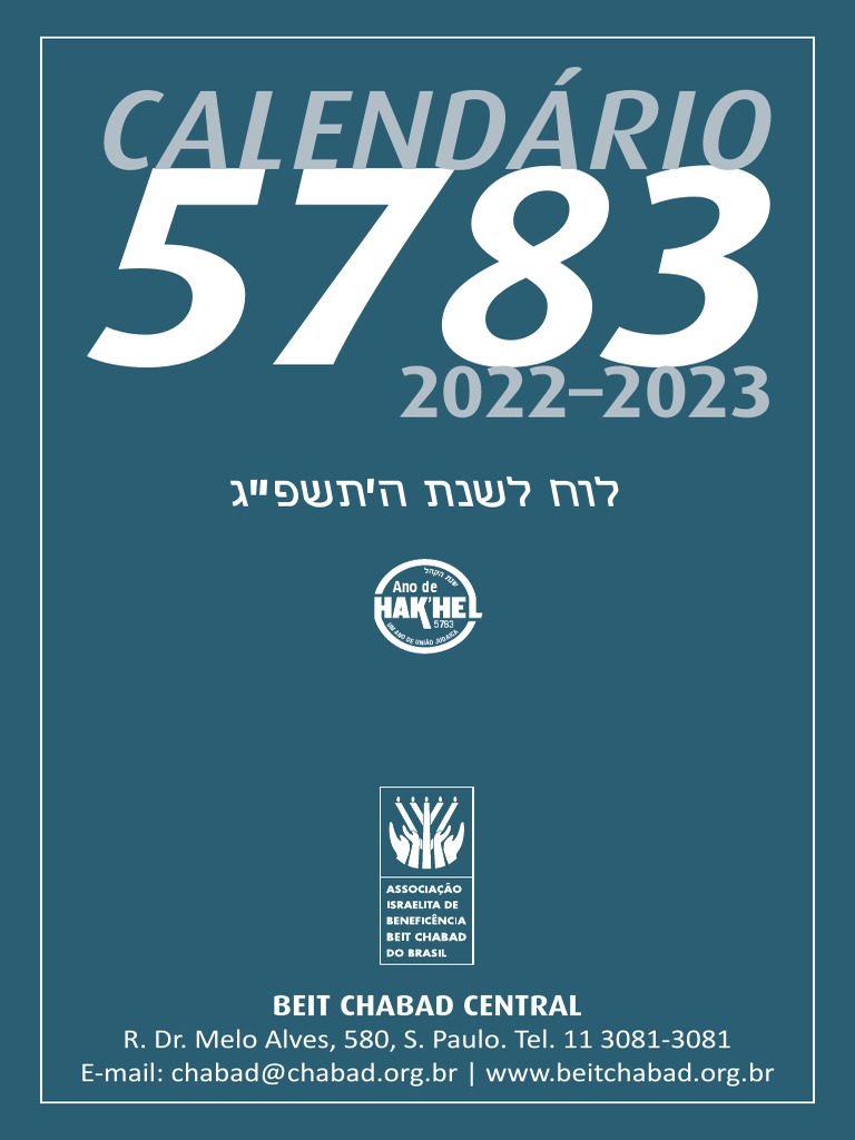 Calendario SP 5783 | PDF | Hanukkah | Calendário hebraico