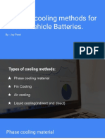 Cooling Methods For Batteries