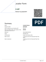 Passenger Locator Form: Non-Red List