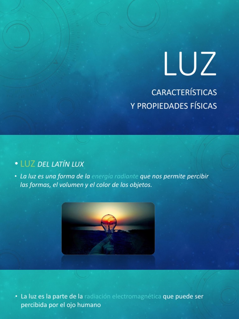 Características y Propiedades de la Luz | PDF | Reflexión (Física) | Ligero