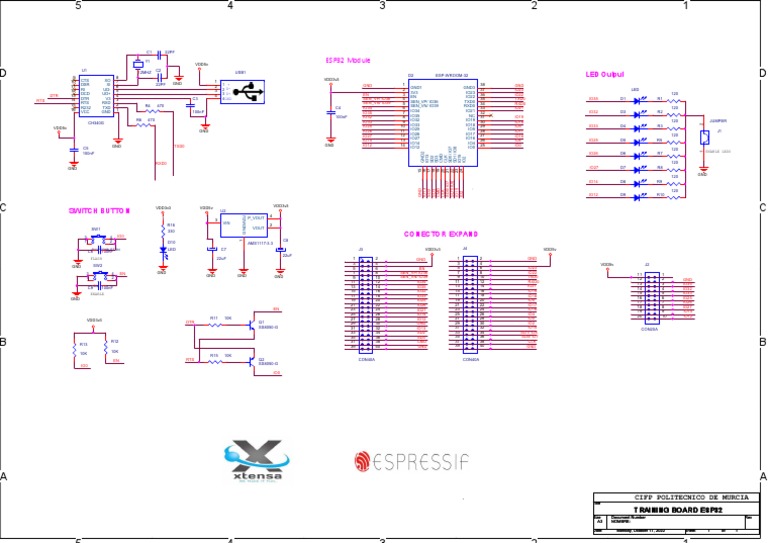 ESP32 Training Board Schematic Guide | PDF | Chess | Chess Theory
