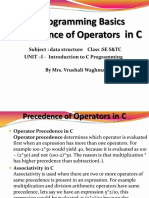 DS Unit1-Precedenceofoperators Inc