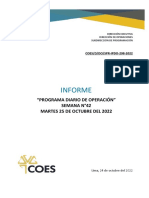 Spr-Ipdo-298-2022 Informe Del Programa Diario de Operación Del Sein