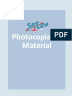 Photocopiable Material