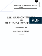 Tolemaios, Harmonielehre Hrsg. I. Duehring