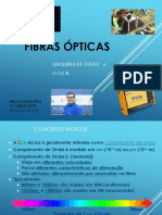 Fibras ópticas: maquina de fusão e OTDR