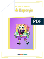 Libro para Colorear de Bob Esponja