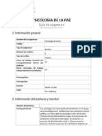 Guía de Asignatura - Psicología de La Paz - 2022-2