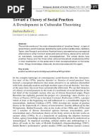 Toward A Theory of Social Practices: A Development in Culturalist Theorizing