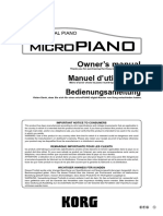 Korg Micropiano Manual