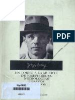Joseph Beuys-En Torno A La Muerte de Joseph Beuys Necrologías Ensayos Discursos